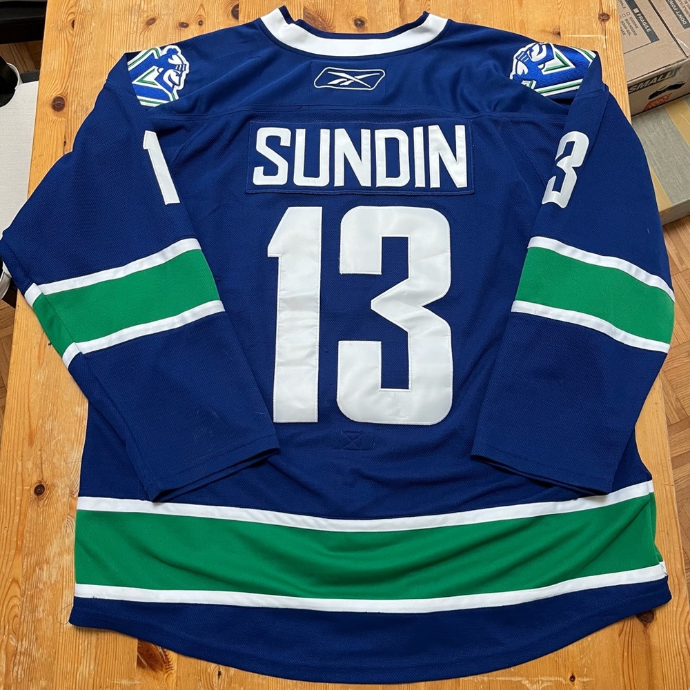 Mats Sundin Vancouver Canucks Reebok Hockey Jersey